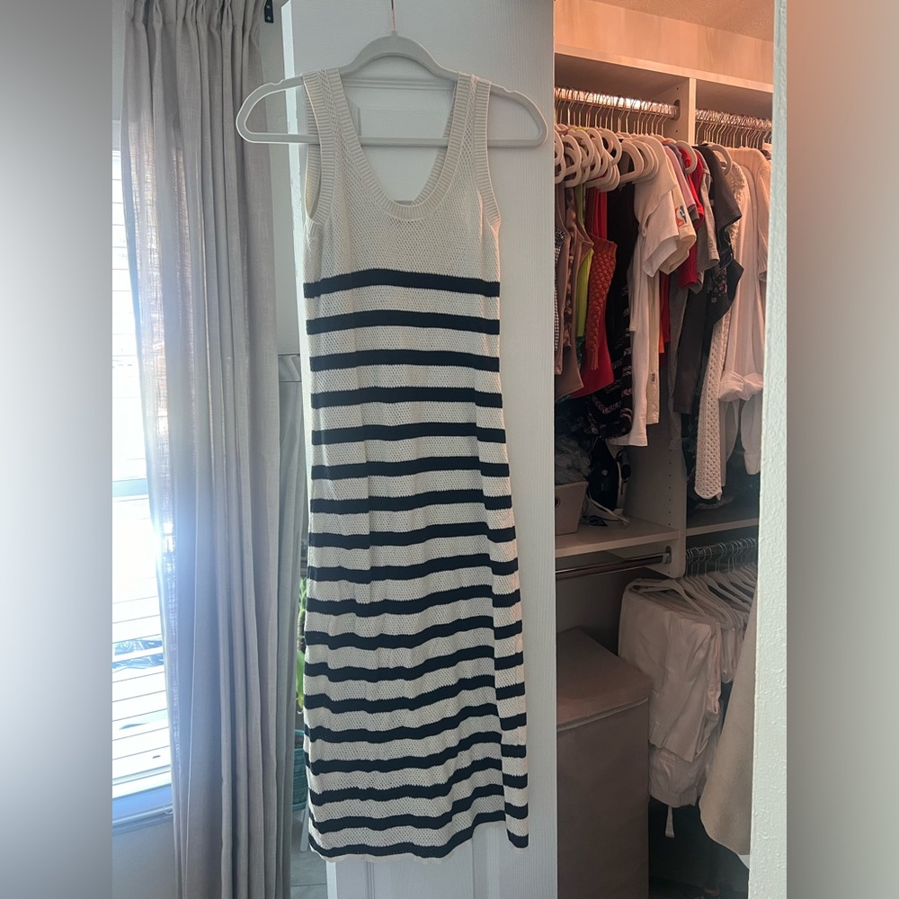 Zara Striped Midi Dress